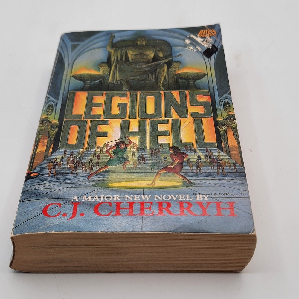 C.J. Cherryh Legions of Hell Paperback First Printing Baen Books 1987 Good